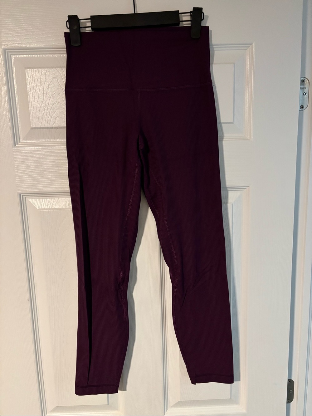 Lululemon Align™ Ribbed High-Rise Pant 25” - Dramatic Magenta, Size 6 - Picture 2 of 4